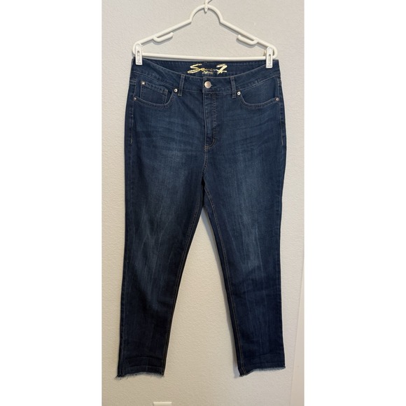 Seven7 Denim - Seven7‎ Est. 1964 Women's Dark Wash Denim Jeans Size 14